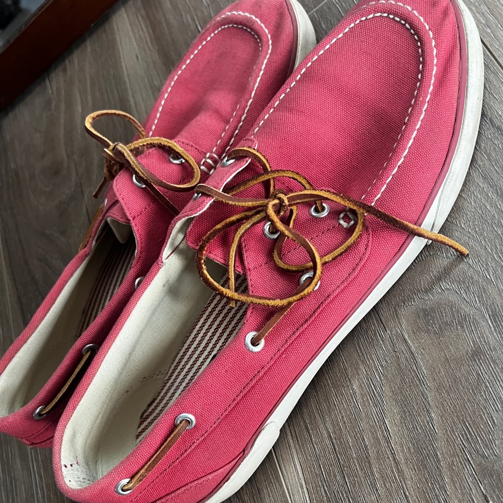 Polo Ralph Lauren Pink Can as Boat Shoes